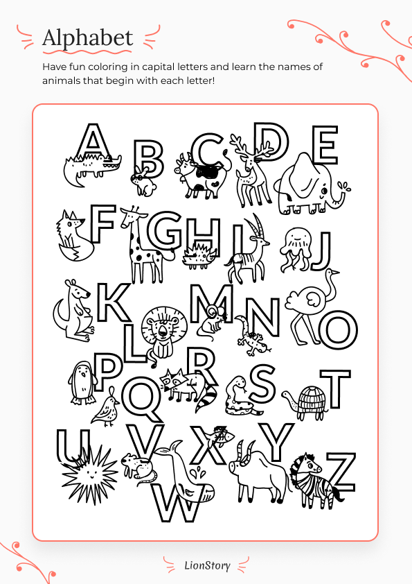 Alphabet coloring
