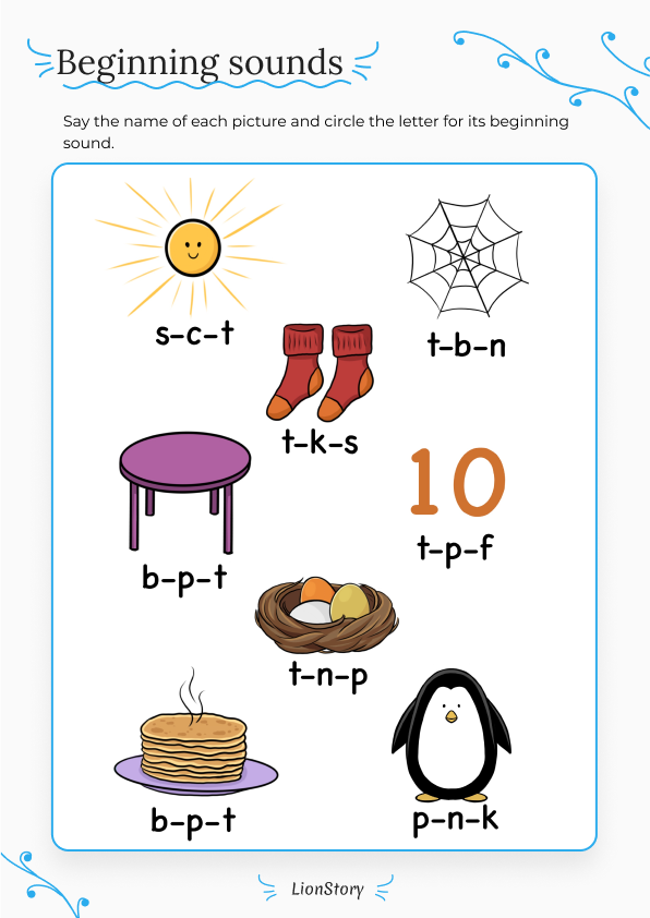 My Phonics Kit | Free worksheets and printables for kids | Lionstory